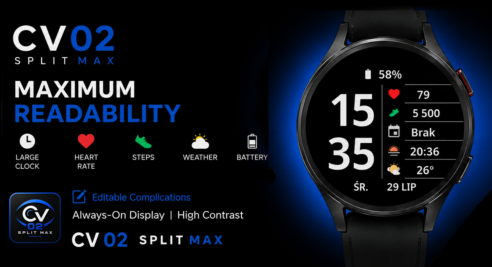 CV02 Split Max promotional graphic