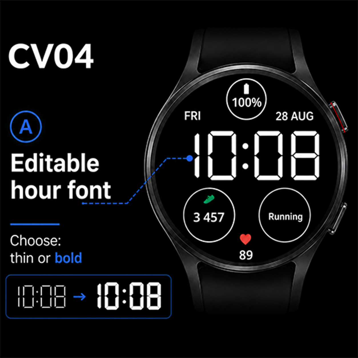 CV04 Orbit two hour font styles