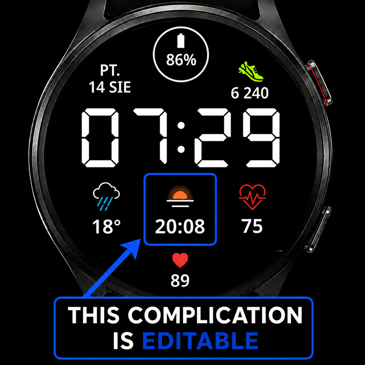 CV05 Edge editable complication